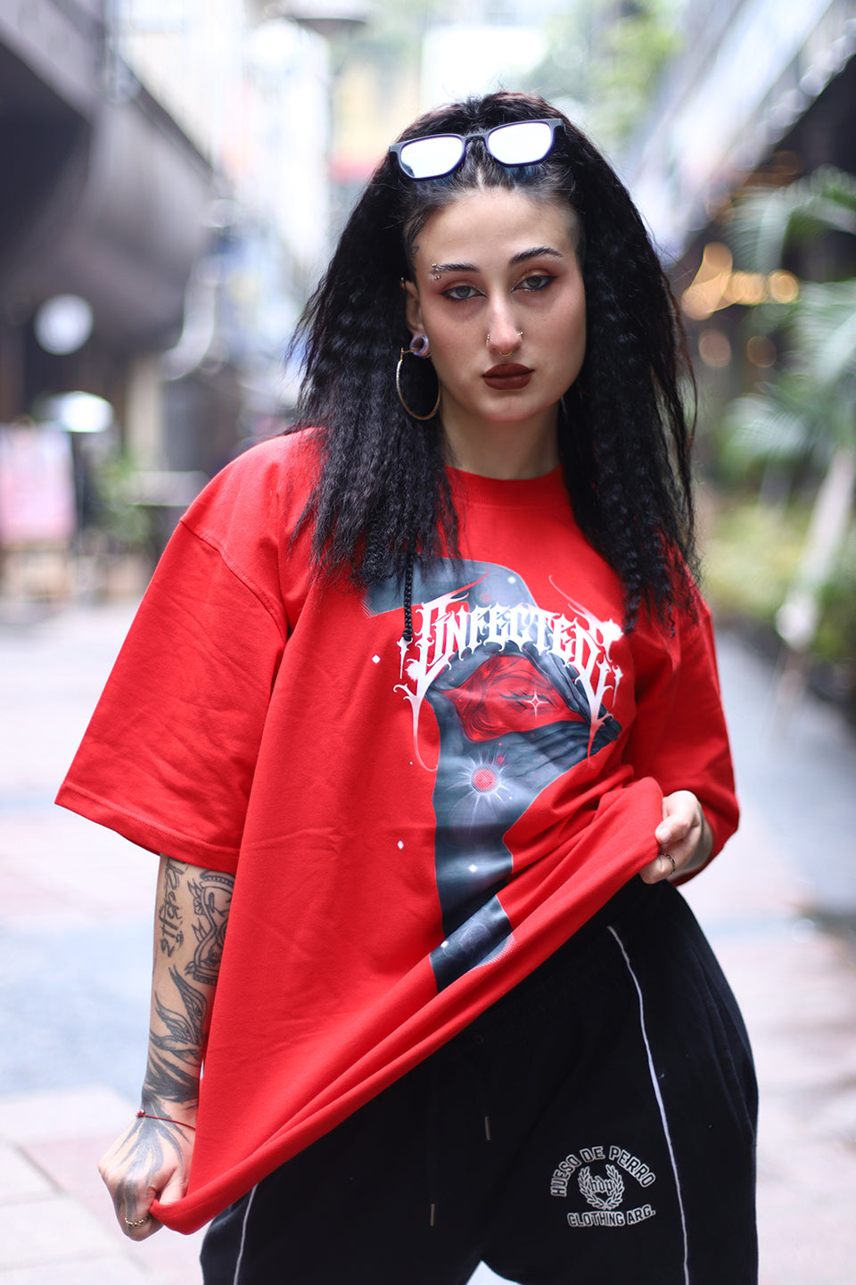 Crimson Phantom Oversized T-Shirt
