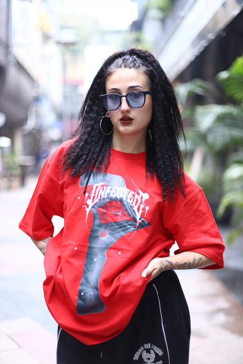 Crimson Phantom Oversized T-Shirt