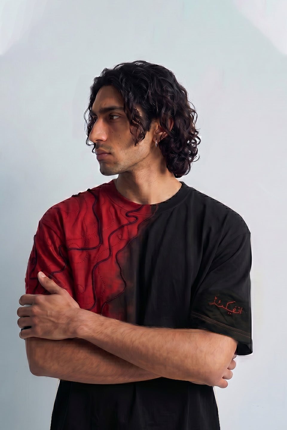 The Vein Flow Graphic T-Shirt (Black Red Edition)