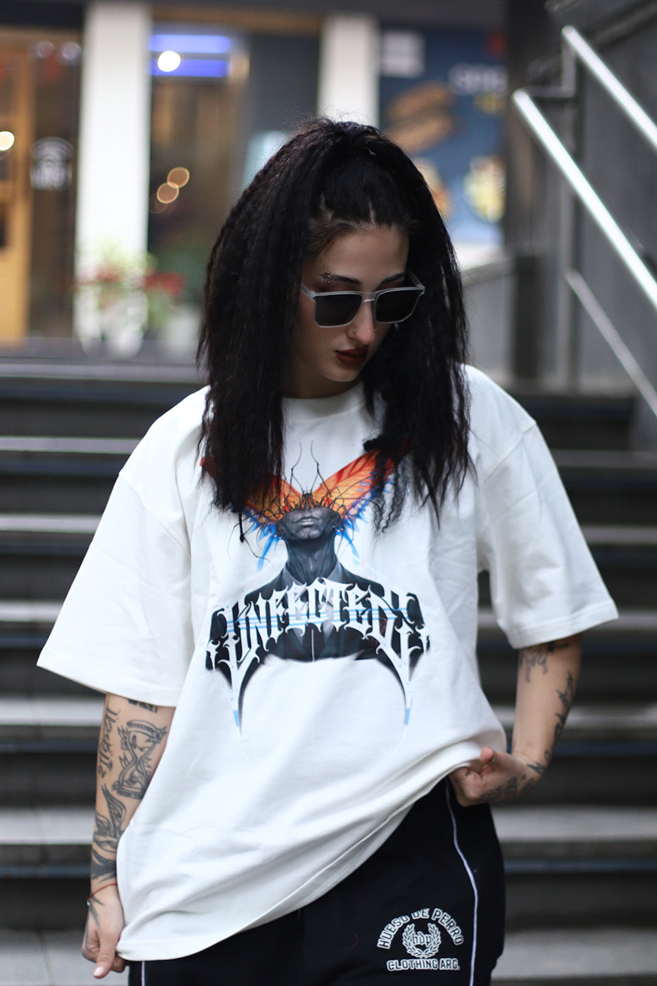 Butterfly Gothic Oversized T-Shirt