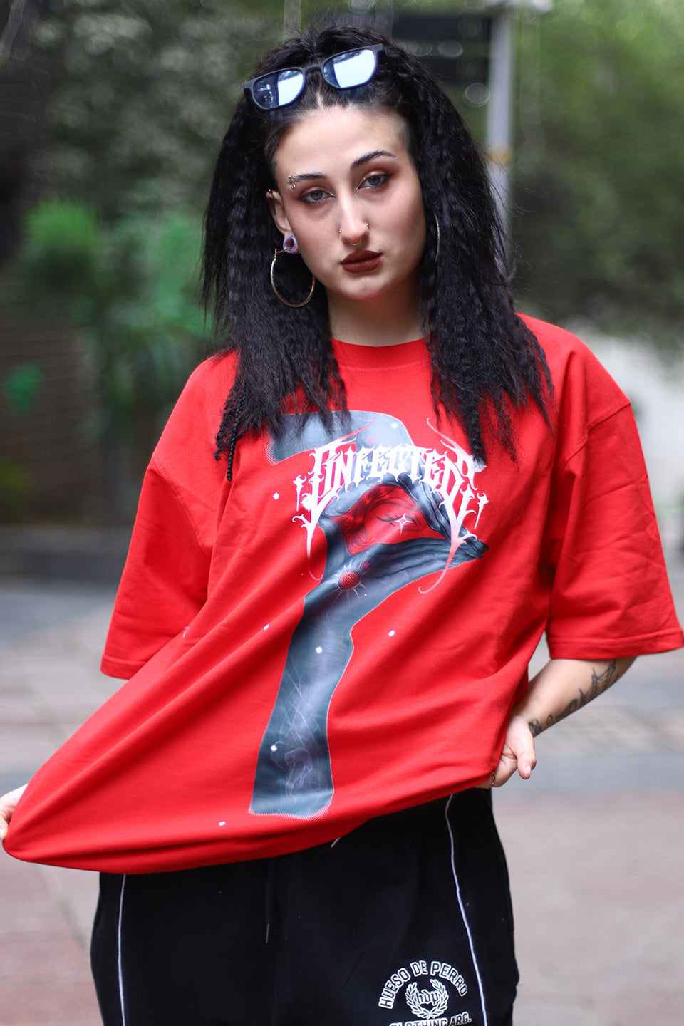 Crimson Phantom Oversized T-Shirt