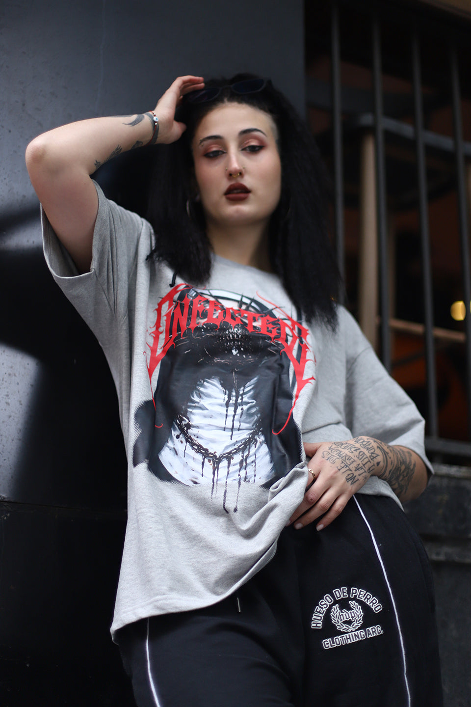 Phantom Spine Oversized Graphic T-Shirt